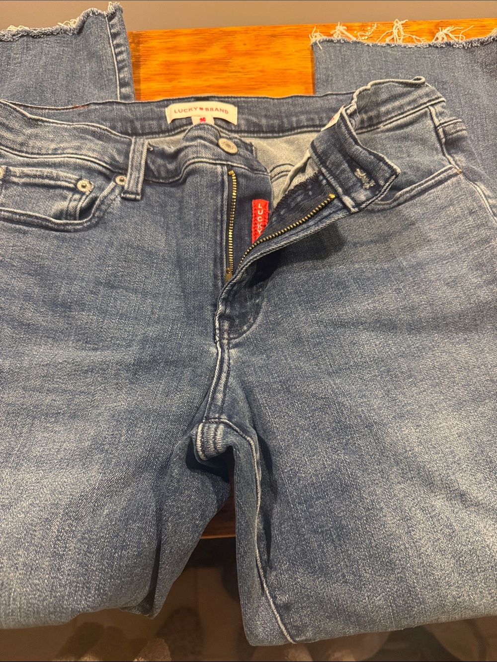 Lucky Brand Women's Straight Leg Blue Denim Jeans